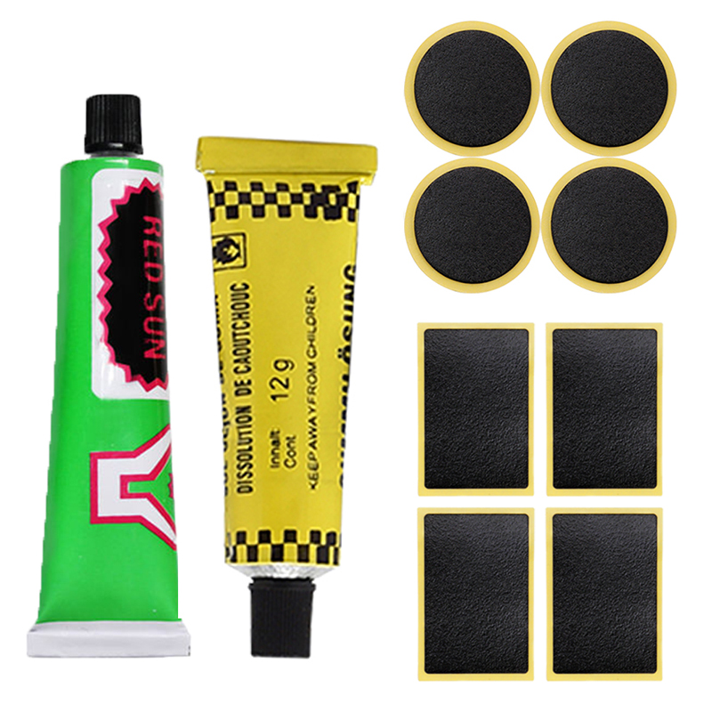 Power Tools Kit Set - 電動自転車タイヤ修理キット,インナーチューブ用のフラットテアリングキット,接着剤,ユニバーサル接着剤