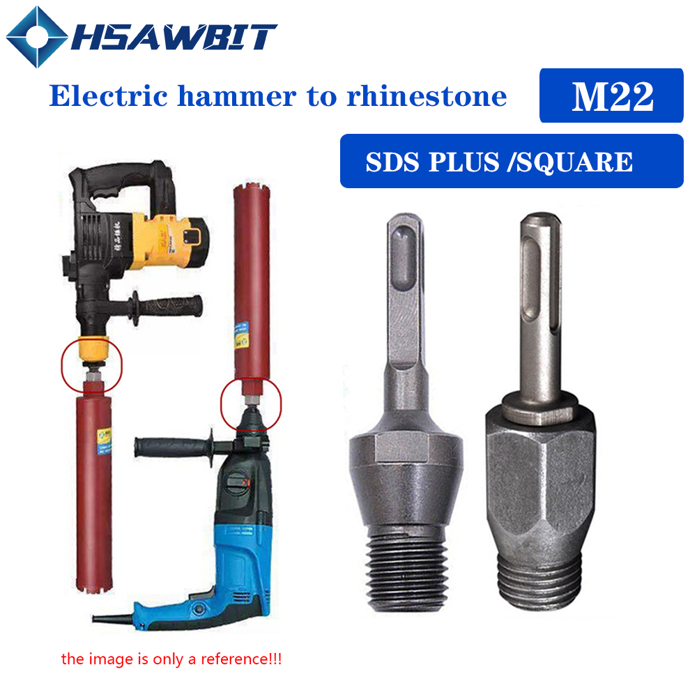 Power Tools Jack Hammer - 1 PC アーバーアダプタ電気ハンマー M22 ダイヤモンドコアビットアダプタ SDS
