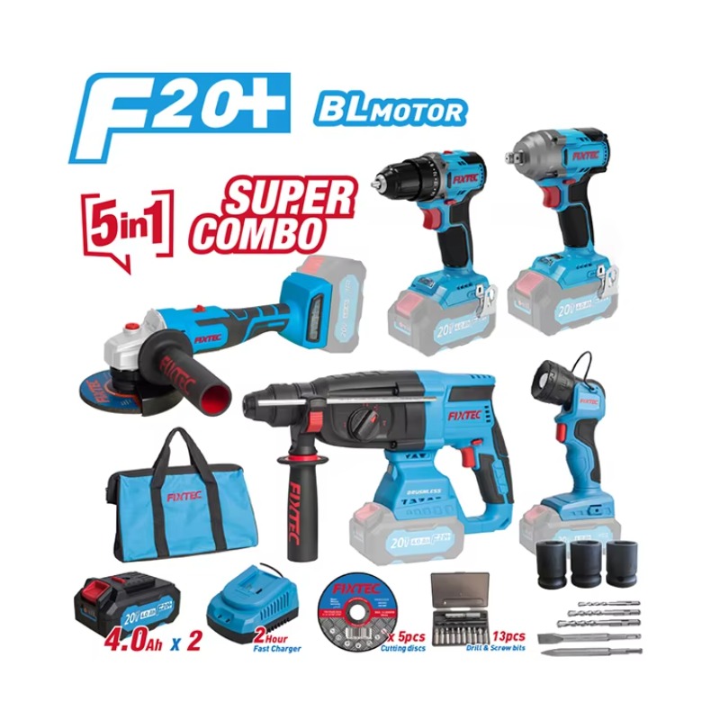 Combo Power Tools - 電動工具セット 20V コードレス ブラシレス コンボキット 5