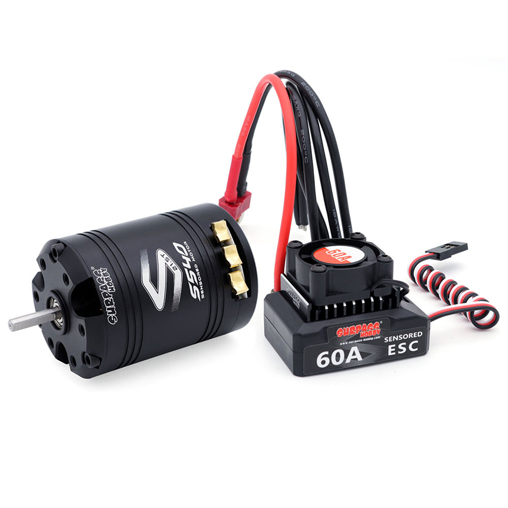 Combo Power Tools - Rocket-RC モーターESCコンボ センサー付き S540 17.5T 21.5T