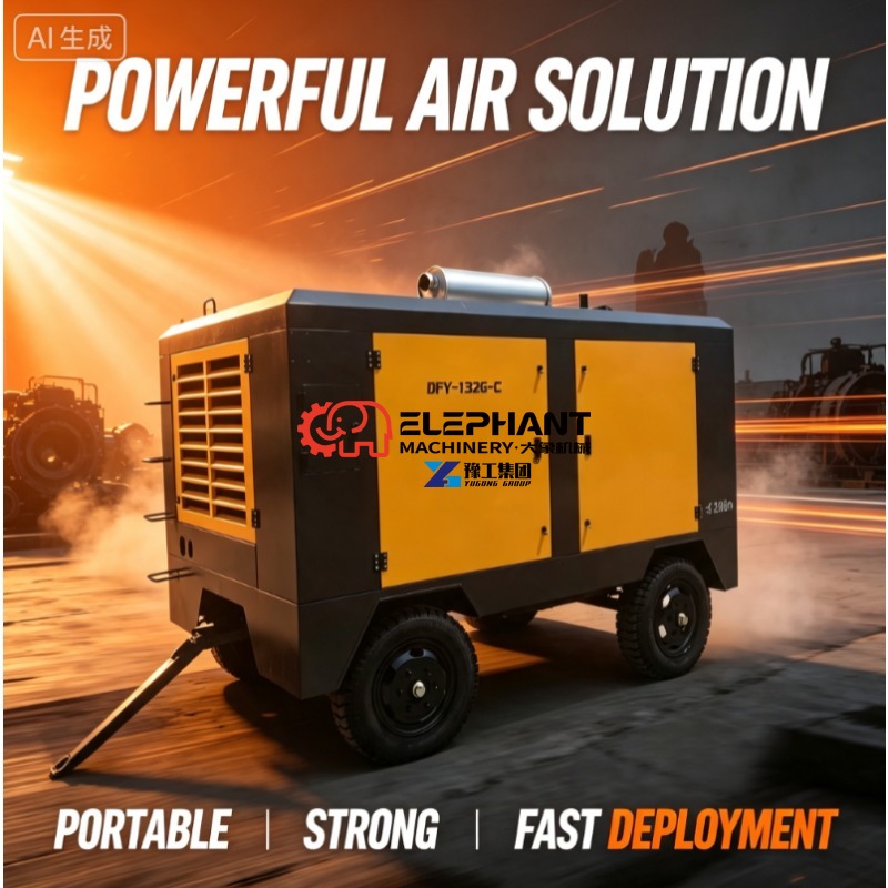 Power Tools Rental - メンテナンスが容易な電動コンプレッサー、修理が簡単な設計で、工具レンタルや商業利用に適しています。