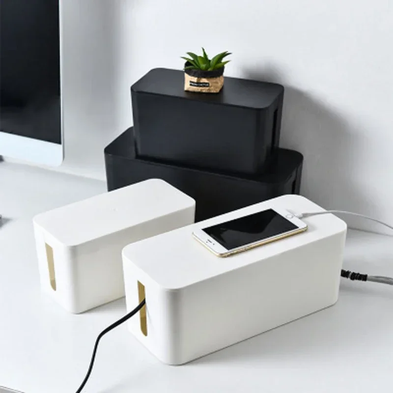 Power Tools For Home - ケーブル収納ボックス デスクトップ電源タップ収納ボックス 防塵ソケット収納ボックス ホームワイヤーケース ワイヤー管理ケーブルオーガナイザー