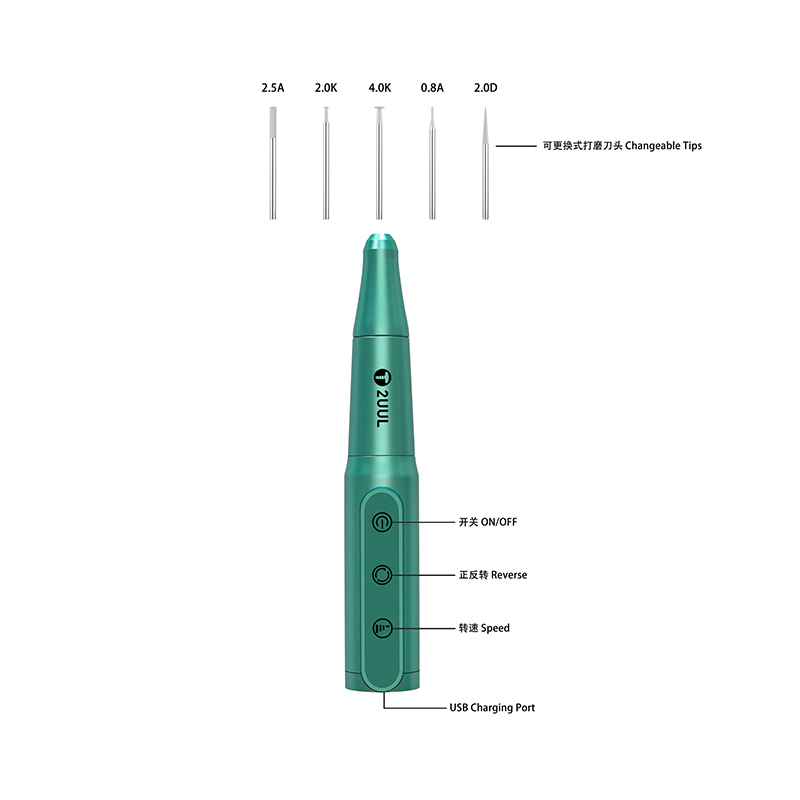 Combo Power Tools - 2uul da81-充電式ポリッシュドリルペン,プロのマザーボード研磨ツール,調整可能な転送と逆回転