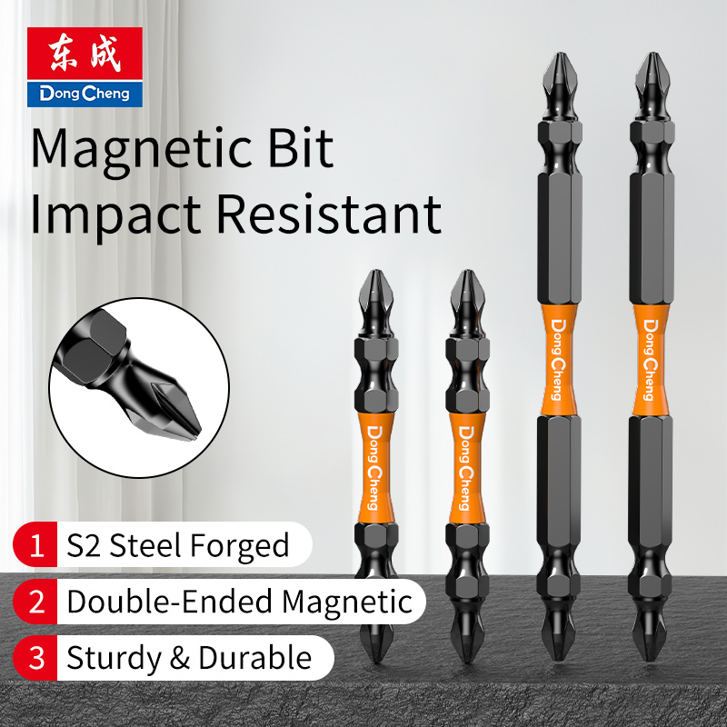 Power Tools Zones - PH2 フィリップスビット S2合金鋼製 インパクト両端磁気トルションゾーン 六角シャンク 防錆ドライバービット