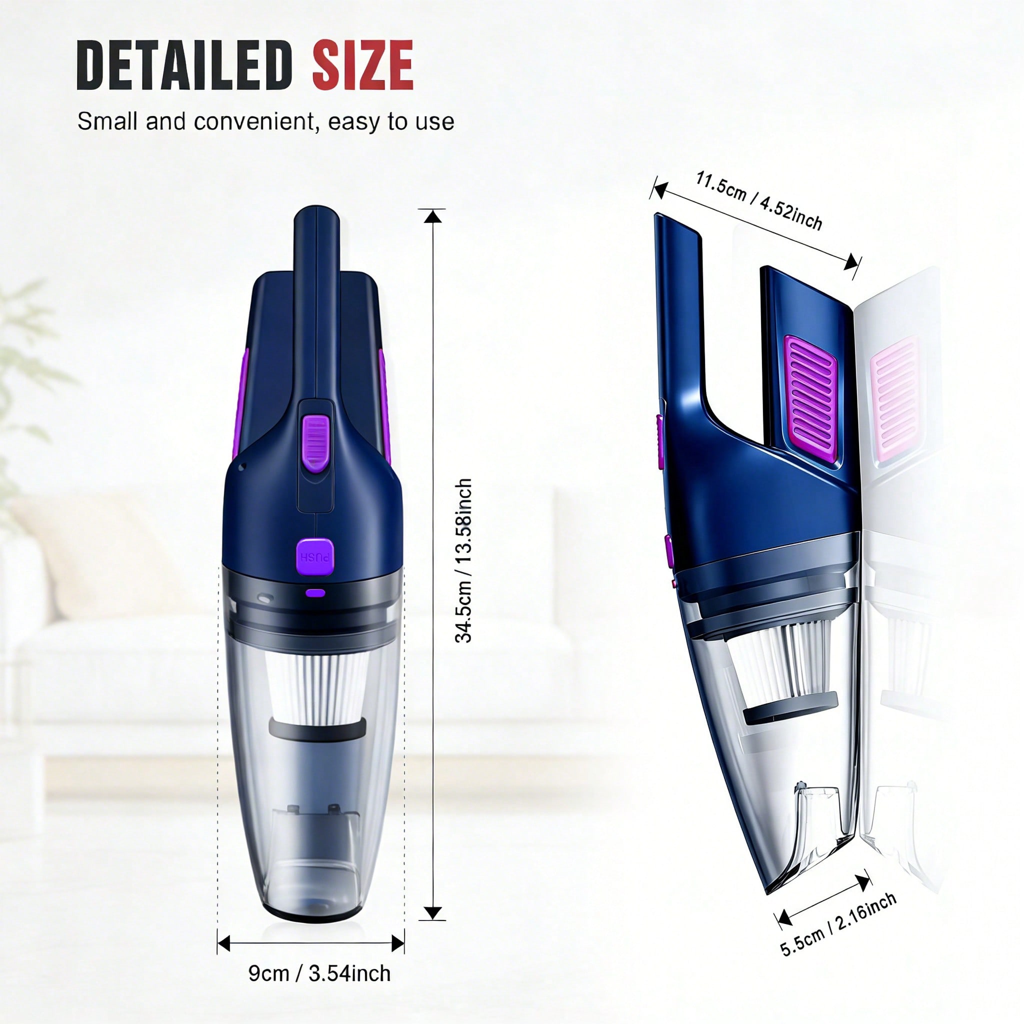 CascadeVac ハンドヘルド車用掃除機、強力な吸引力、 - Power Tools For Home のレビューと価格