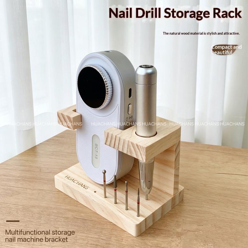 ポータブル木製ネイルドリルビットホルダー 1 個マニキュアツ - Power Tools For Home のレビューと価格