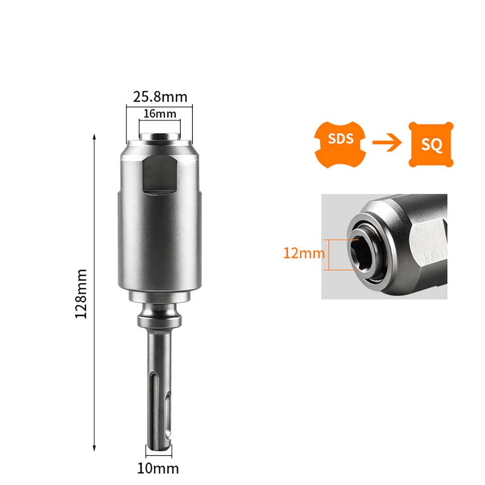 1pc 電動ハンマー変換アダプター接続ロッド SDS ラウン - Power Tools Jack Hammer のレビューと価格