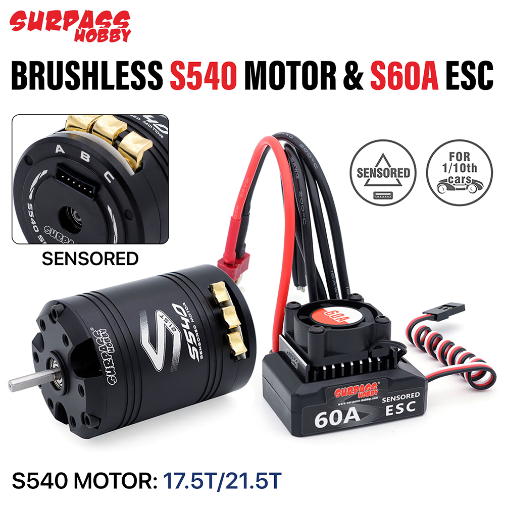Rocket-RC モーターESCコンボ センサー付き S5 - Combo Power Tools のレビューと価格