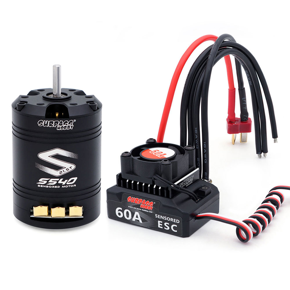 Rocket-RC モーターESCコンボ センサー付き S5 - Combo Power Tools のレビューと価格