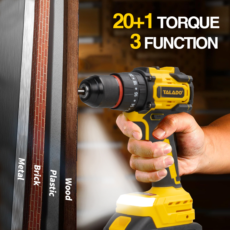20V 6-in-1電動工具セット、現場作業用レンチ、ドリル - Combo Power Tools のレビューと価格