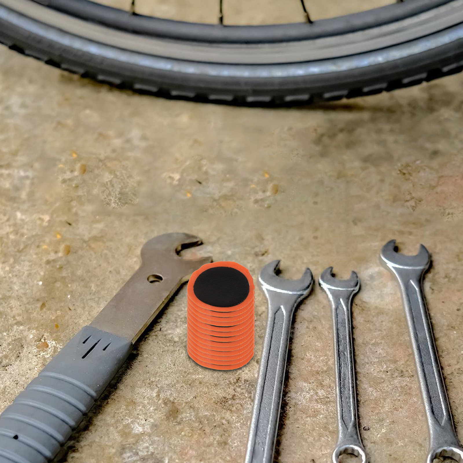 48個入りバイクタイヤパッチキットチューブ修理セット、バイク - Power Tools Kit Set のレビューと価格