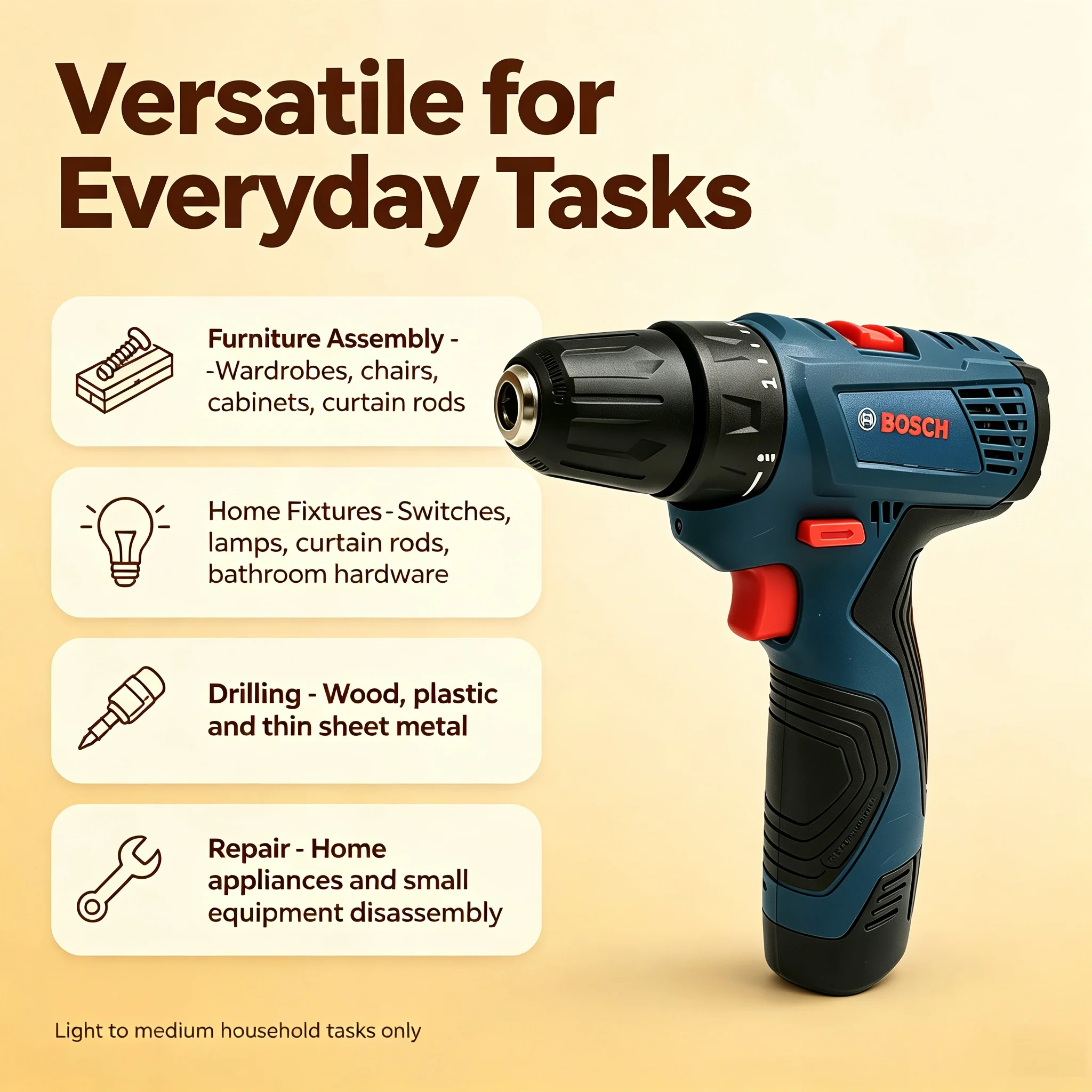 ボッシュ GSR120 多機能ハンドドリル、12Vコードレス - Power Tools For Home のレビューと価格
